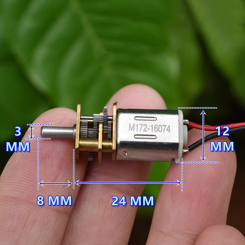 Outdoor Adventure Box - GA12-N20 มินิฟูลเมทัลมอเตอร์เกียร์บ็อกซ์แบบไมโคร DC 5V-6V 29RPM-35RPM ความเร็วต่ำ