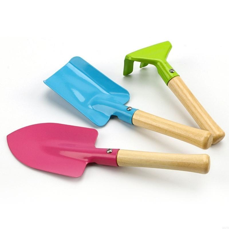 Outdoor Adventure Activities For Kids - 4Pieces Kids Shovel Set สำหรับชายหาดและการผจญภัยในสวนที่ใช้งานตามหลักสรีรศาสตร์