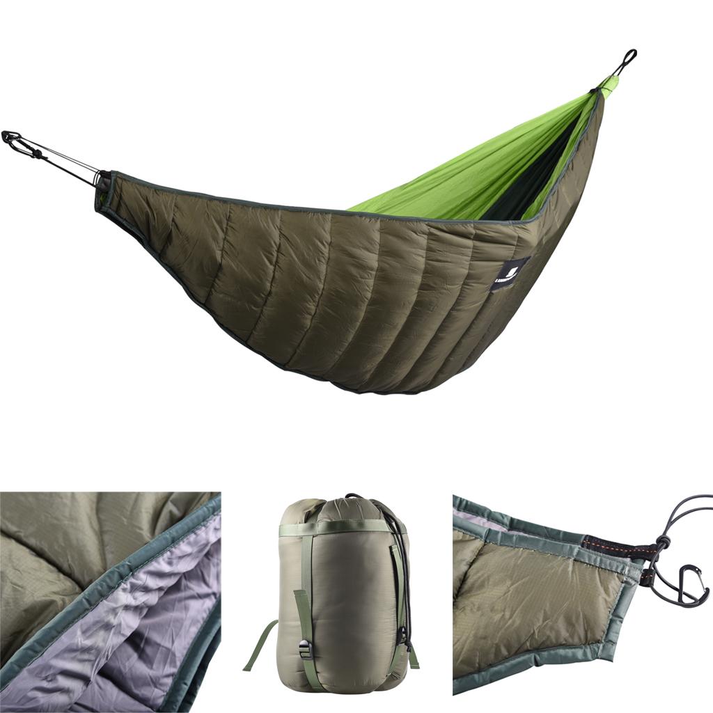 Outdoor Adventure Quilt - ผ้าห่มใต้เปลญวนแบบพกพาสำหรับกลางแจ้ง 0 องศา ถุงนอนแบบพกพาสำหรับตั้งแคมป์ เดินป่า และผจญภัย