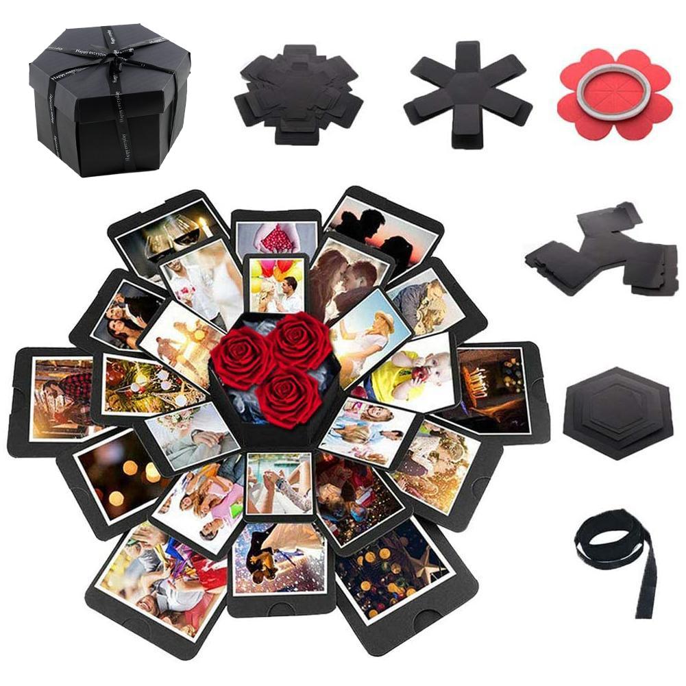 Outdoor Adventure Box - DIY ระเบิดอัลบั้มรูปของขวัญกล่อง DIY สมุดภาพน่ารัก Surprise ระเบิดคู่กล่อง