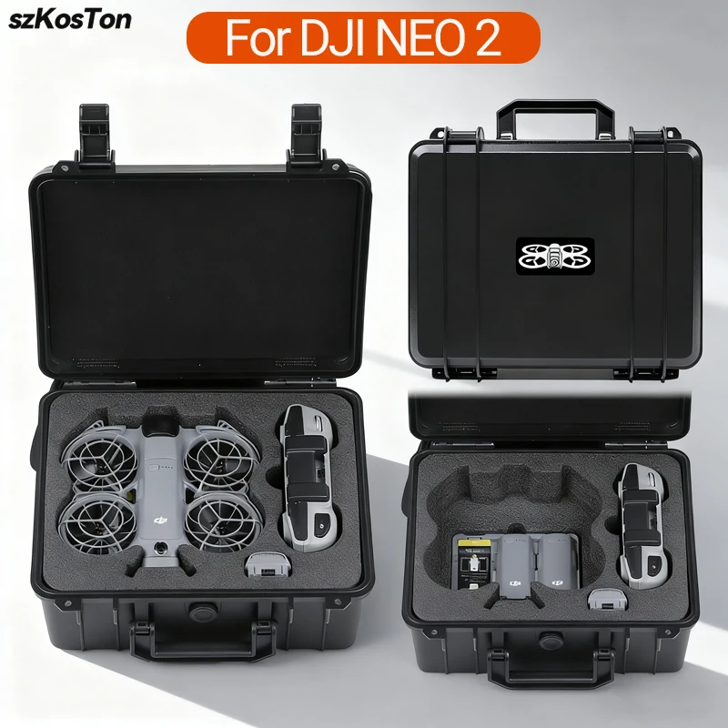 Outdoor Adventure Box - กล่องนิรภัยแบบพกพาสำหรับ DJI NEO 2 กล่องป้องกันการระเบิด กล่องแข็งแบบพกพา
