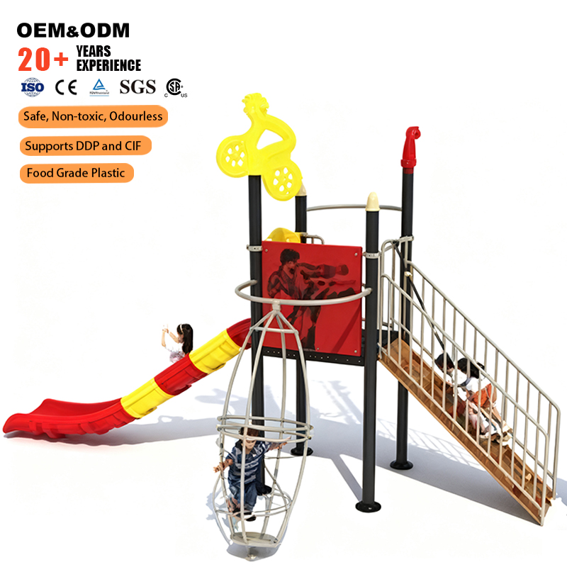 Outdoor Adventure Activities For Kids - ศูนย์กิจกรรมกลางแจ้งโครงสร้างพลาสติก-โลหะรักษ์โลก ปี 2026 สำหรับสวนสาธารณะและโรงเรียนอนุบาล รองรับเด็ก 10-20