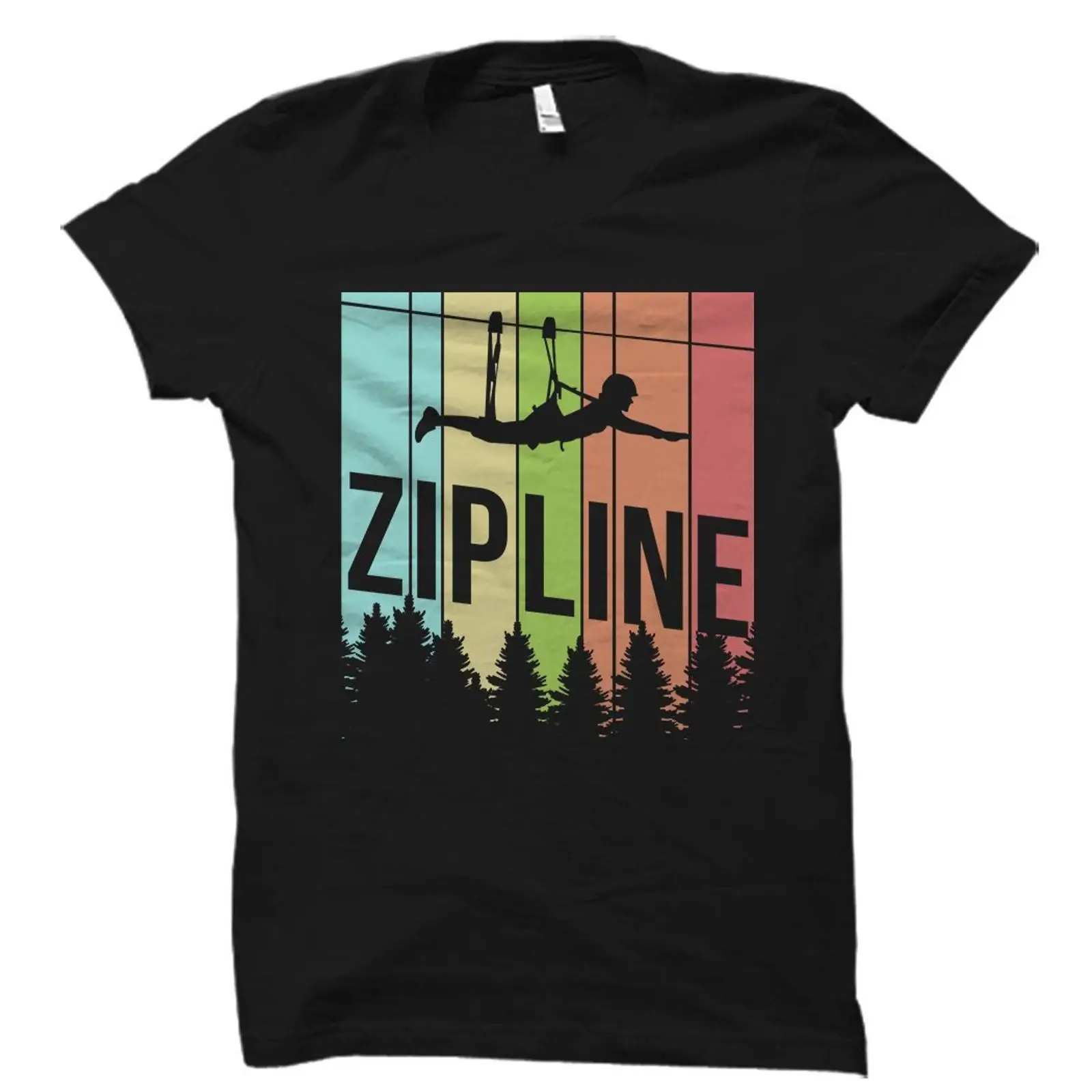 Outdoor Adventure Zipline - เสื้อยืดวินเทจเรโทรลายซิปไลน์ สำหรับผู้ที่ชื่นชอบการซิปไลน์ อาจารย์ผู้สอนการผจญภัยกลางแจ้ง รุ่น OS1891 สไตล์วินเทจล้างสี