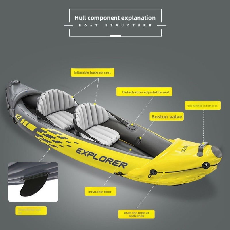 เรือยางเป่าลมสำหรับสองคน เรือย - Outdoor Adventure Rafting บทวิจารณ์และราคา