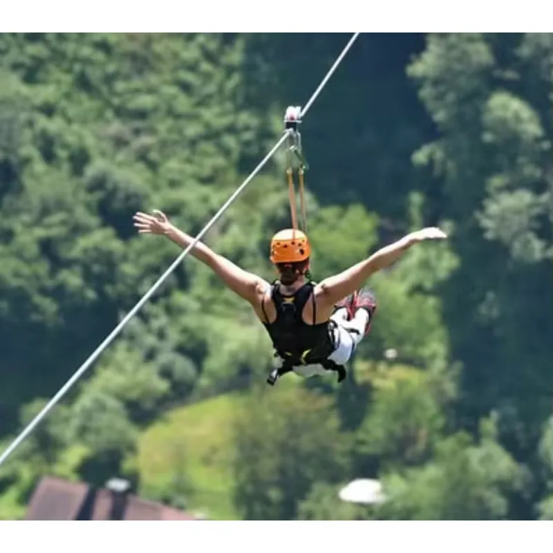 ซิปไลน์แบบกำหนดเองสำหรับการท่อ - Outdoor Adventure Zipline บทวิจารณ์และราคา