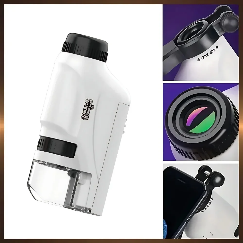 กล้องจุลทรรศน์พกพาสำหรับเด็ก | - Outdoor Adventure Microscope บทวิจารณ์และราคา