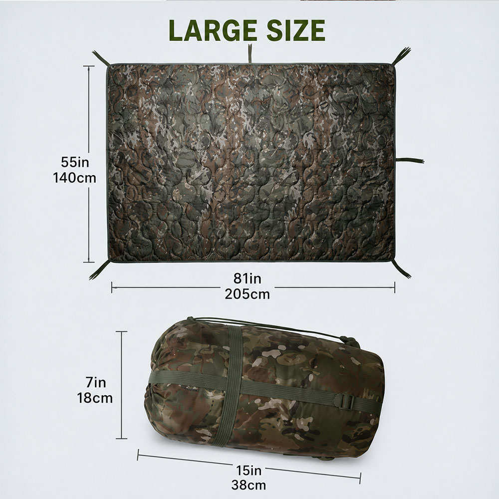 ผ้าห่มลายพรางสำหรับตั้งแคมป์พร - Outdoor Adventure Quilt บทวิจารณ์และราคา