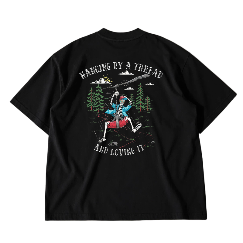 เสื้อยืดลายกราฟิก Salty Bones  - Outdoor Adventure Zipline บทวิจารณ์และราคา
