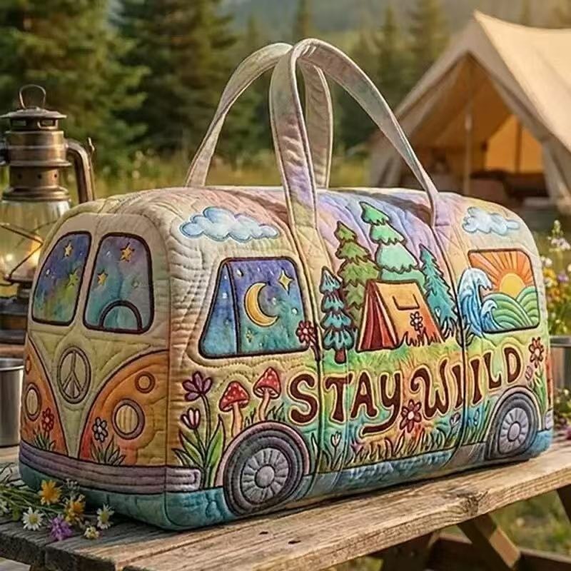 กระเป๋าเดินทางแบบควิลท์ลายรถแค - Outdoor Adventure Quilt บทวิจารณ์และราคา